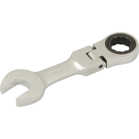 Dynamic Tools 18mm Stubby Flex Head Ratcheting Wrench D076318